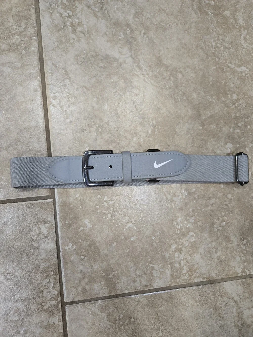 Girls Softball Nike Gray Performance Belt - OS